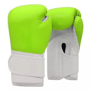 GAF en cuir de vachette doré Vente en gros Logo sur mesure Gants de boxe gagnants Couleur personnalisée Gants à lacets Service professionnel OEM - Product Image 2
