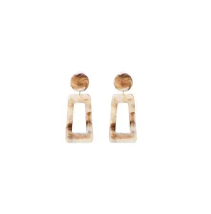 Pendientes de gota de madera con estilo de alta calidad con resina para fiestas, bodas, uso diario - Product Image 3