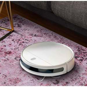 Netline Home Grand Floral Muted Pink Abstract <b>Washable</b> <b>Rug</b> - Product Image 1
