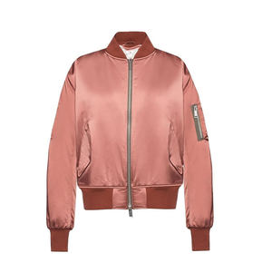 Vente en gros Blouson d'aviateur en satin personnalisé brodé Versity Blousons d'aviateur en satin de soie pour hommes Blouson d'aviateur de baseball en satin pour homme - Product Image 4