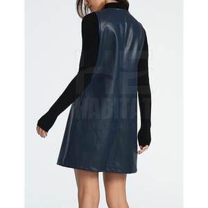 Nouvelle robe en cuir pour femme, style ajusté, look tendance, en vente en ligne - Product Image 2