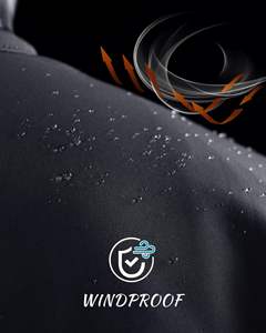 Veste de travail en softshell en toile avec logo personnalisé OEM pour hommes, écologique, coupe-vent, imperméable, respirante, décontractée pour l'extérieur en hiver - Product Image 5