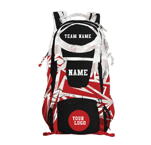 Sublimation Team <b>Backpack</b> Soft Foldable Zipper Wholesale Custom Logo Sports School Corduroy Travel Bag Supplier SSB-0192 - Product Image 3