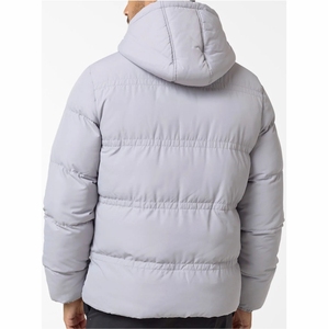 Vestes pour hommes avec logo personnalisé Veste longue en duvet à bulles pour hommes Manteau long chaud d'hiver pour hommes Veste matelassée à fermeture éclair - Product Image 5