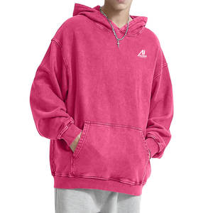 Sudaderas con Lavado Ácido de Secado Rápido y Transpirables, Impresión de Logotipo Personalizada, Sudaderas Básicas de Alta Calidad con Lavado Ácido - Product Image 1
