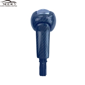 Ever-manija de engranaje de fibra de carbono personalizada para coche Ford Mustang, perilla de palanca de cambios de carbono - Product Image 3