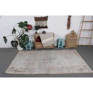 พรมตุรกีวินเทจ ขนาด 4.4x7.5 ฟุต สีเทาลายจุด - Product Image 3