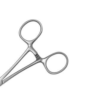 Precision Hemostat Forceps Locking Tweezers <b>Clamp</b> Silver Straight Stainless Steel By Surgiright - Product Image 3