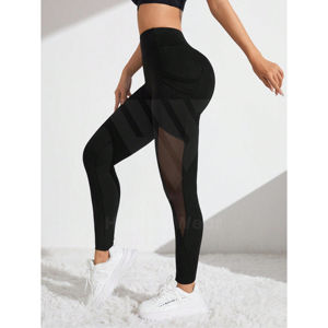 Pantalones de Yoga deportivos de cintura alta, mallas, nueva moda cómoda, ropa exterior de malla sólida, cintura elástica - Product Image 3