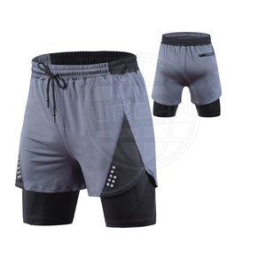 Pantalones cortos de gimnasio para hombre al por mayor con cordón, pantalones cortos de gimnasio para hombre de talla grande personalizados para venta en línea En stock - Product Image 1