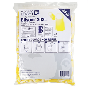Bilsom 303L EN 352-2 SNR 32 DB Tapones para los oídos, paquete de repuesto de 200 pares, talla L, Honeywell Howard Light - Product Image 3
