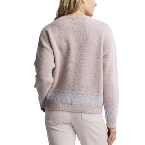 Pull décontracté à manches longues pour femmes pull d'hiver col rond et haut en tricot ample - Product Image 5