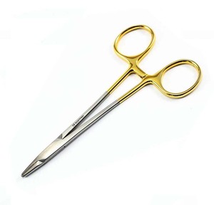 TC Derf 12 cm Porte-aiguille en acier inoxydable dentelé or pour produit de ciseaux chirurgicaux de chirurgie dentaire - Product Image 3