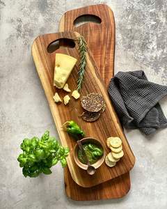 Cadre photo moderne et durable en os de buffle fait à la main avec poignée pour servir le fromage, les fruits, la table à manger, cadeaux de pendaison de crémaillère - Product Image 3