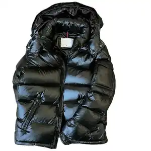 Hot Selling Fashion Ganzendons Veren Glanzende Bubble Mannen Puffer Jack Met Aangepast Logo