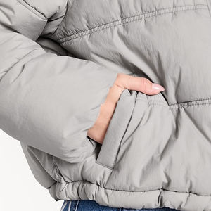 Vestes matelassées en duvet pour femmes, vestes courtes matelassées pour femmes, manteaux d'hiver pour femmes, vestes bomber en tricot pour femmes - Product Image 6