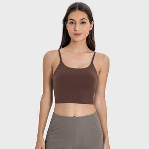 Hot New Ladies Fitness Crop Top avec soutien-gorge de sport intégré Style simple Respirant et Options de logo personnalisé - Product Image 5