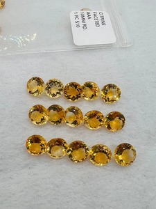 ซิทรินธรรมชาติคุณภาพ AA ขนาด 10x10 มม. ทรงบริลเลียนท์คัท แพ็ค 1 ชิ้น สีเหลือง พลอยเมห์ราจูดิน รับรองโดยบุคคลที่สาม 6-8 - Product Image 4