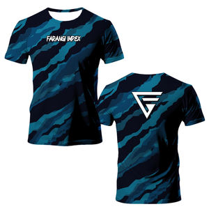 เสื้อตกปลาแขนสามส่วนของผู้ชายหน้ากาก UPF50รังสียูวีรีไซเคิลคุณภาพสูง + ความชื้น wicking 100% โพลีเอสเตอร์ - Product Image 4