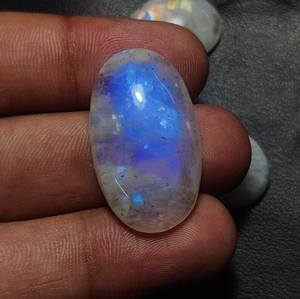 100% Natural Moonstone Cabochon Amazing Flashy Blue Moonstone Cabochon Rainbow Gemstone a precios de fábrica al por mayor Venta al por mayor - Product Image 5