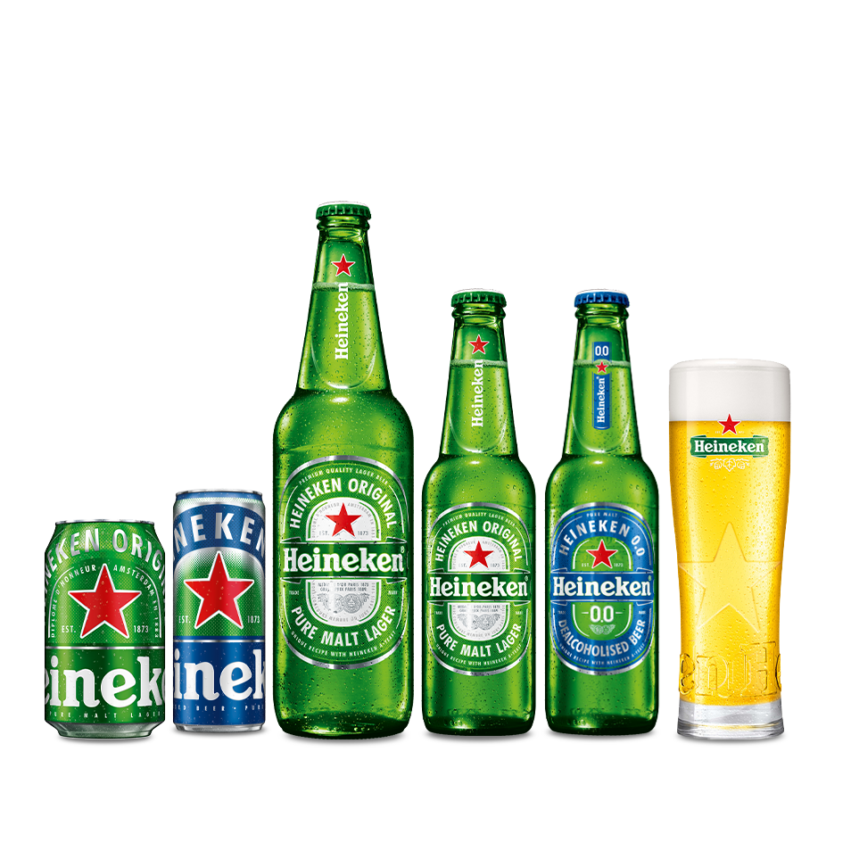 Оригинальное пиво Heineken, 5% спирт по объему