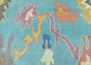 Oushak พรมโอเรียนเต็ล10 'x 14' งานแฮนด์เมดขนาดเองพรมห้องนั่งเล่นแอบสแตรกขายดีชุดพรมปูพื้น - Product Image 2