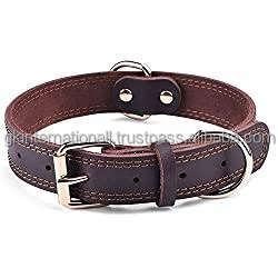 Laisse et colliers en cuir véritable tressé OEM pour chien Collier et accessoires pour chien en cuir robuste faits à la main - Product Image 4
