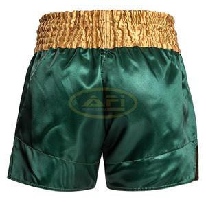 Aero กางเกงขาสั้นมวยไทยแบบแห้งเร็วระบายอากาศได้ดี MMA แบบมวยไทยขาสั้นปรับแต่งโลโก้100% โพลีเอสเตอร์220กรัม - Product Image 2