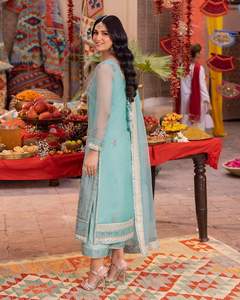 Robe de travail formelle pour femmes de qualité exceptionnelle moderne 2025-2026, dernier modèle de salwar kameez en coton pour les fêtes 01201 - Product Image 4