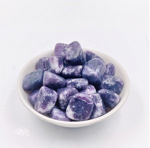 Vente en gros de lépidolite naturelle, pierre de guérison, cristal violet, pierre de culbutage polie à partir d'exis Crystal export - Product Image 1