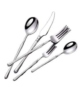 Cuillère de service en métal or et argent en gros, cuillère à dessert, à soupe, à fruits, avec poignée en or en forme d'abeille volante, pour la maison - Product Image 6
