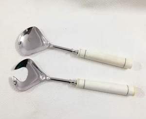 metal Style Rough Structure <b>Salad</b> <b>Server</b> for Home and Kitchen Regular Item Metal Cutlery for Dinner Party Gift - Product Image 2