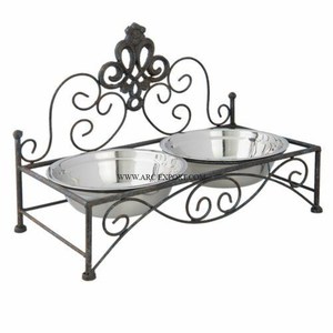 Comedero Doble Elevado con Soporte Antideslizante, Ideal para Perros Medianos y Grandes, Estación de Alimentación para Mascotas - Product Image 2