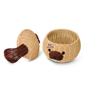 ตะกร้าหวายสานด้วยมือสำหรับตกแต่งชั้นวางของหวายสำหรับเด็ก - Product Image 3