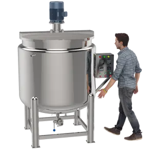 2023 Industrial Homogenizing Mixer Liquid Detergent Mixing Tank Blender with High Shear Mixer