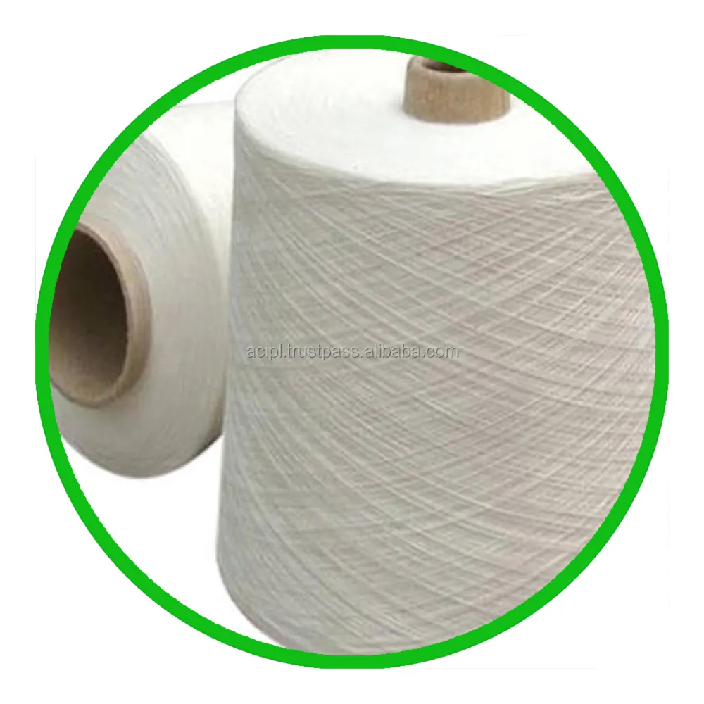 Ne Filato di cotone pettinato bianco 100% 24s /1 utilizzato per la tessitura e la lavorazione a maglia con filati per maglieria all'uncinetto