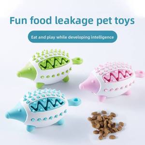 Juguete para mascotas: Pelota de silicona ecológica con forma de erizo para gatos y perros, dispensador de comida oculta, juguete educativo para masticar y limpiar dientes. - Product Image 4