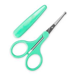 Tijeras compactas para cejas para el cuidado de las personas Tijeras ergonómicas para cejas para un uso fácil con logotipo impreso - Product Image 1