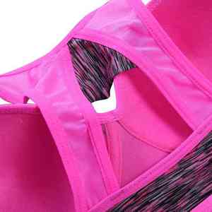 Soutien-gorge de sport en coton rose pour femmes, soutien-gorge de sport doux et respirant, soutien-gorge de sport en coton directement de l'usine, vêtements de sport confortables - Product Image 6