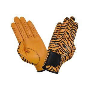 Gant de golf en cuir de mouton imprimé à prix bon marché Gants durables unisexes respirants réglables pour la pratique du tournoi - Product Image 6