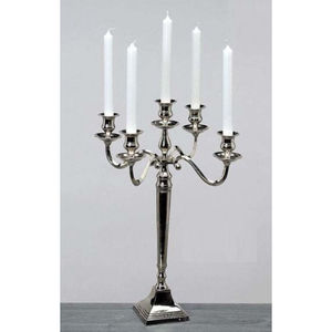 Fantaisie décor à la maison candélabre Nickel laiton argent plaqué candélabre bougeoir pour la maison hôtel Restaurant décor bougeoir - Product Image 1