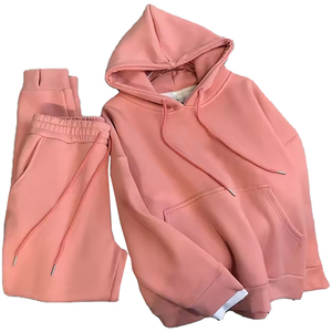 Conjunto de Sudadera con Capucha y Pantalones Deportivos de Alta Calidad, Diseño Moderno, Unisex, 2 Piezas, Conjunto Deportivo Informal para Entrenamiento - Product Image 2