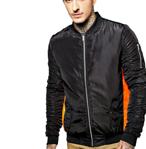 Blouson Bomber en Toile de Haute Qualité pour Hommes, Modèle 2024, Vente en Gros OEM, Style Urbain, Réversible, avec Logo Brodé sur le Devant - Product Image 2
