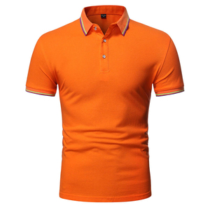 Polo de manga corta informal para hombre de calidad superior, camiseta transpirable de verano, camiseta estampada para exteriores, ajuste holgado, teñido liso - Product Image 6
