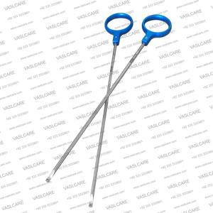 Poignée en aluminium d'instrument chirurgical orthopédique de poussoir de noeud laparoscopique de haute précision certifiée CE/ISO par Vaslcare - Product Image 5