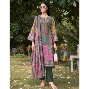 ชุดเดรสผ้าฝ้ายพิมพ์ลายคอลเลกชั่นวัสดุสำหรับใส่ไปงานปาร์ตี้ - Product Image 1