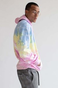Personalizable 100% algodón polar Tie-Dye Hoodie Unisex cómodo colorido venta al por mayor OEM fabricación Unisex ropa cómoda - Product Image 5