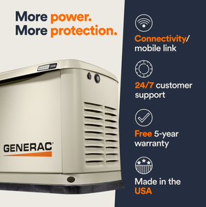 Generador de Reserva de Alto Rendimiento de 14kW con Interruptor para Toda la Casa, Serie Guardian con WiFi - Product Image 3