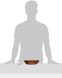 Ensaladera de madera tejida, 10 pulgadas, marrón - Product Image 6