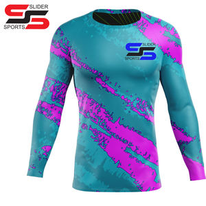 OEM Mma Rushguard à séchage rapide à manches longues Rushguard Rashguard à impression personnalisée Rashguard à sublimation - Product Image 6
